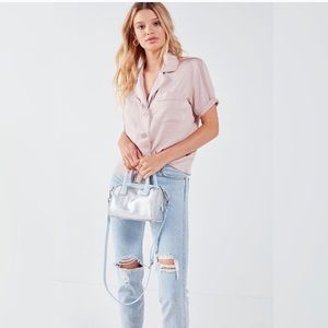 BRAND NEW URBAN OUTFITTERS BLUE/SILVER PURSE